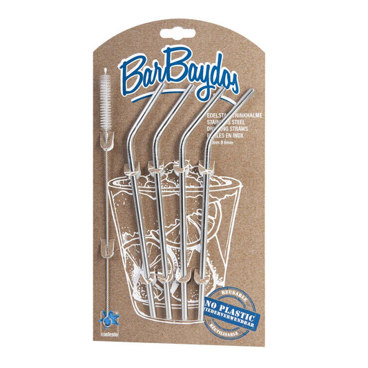 BarBaydos Stainless Steel Drinking Straws