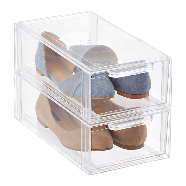 Stackable shoe storage drawers sale