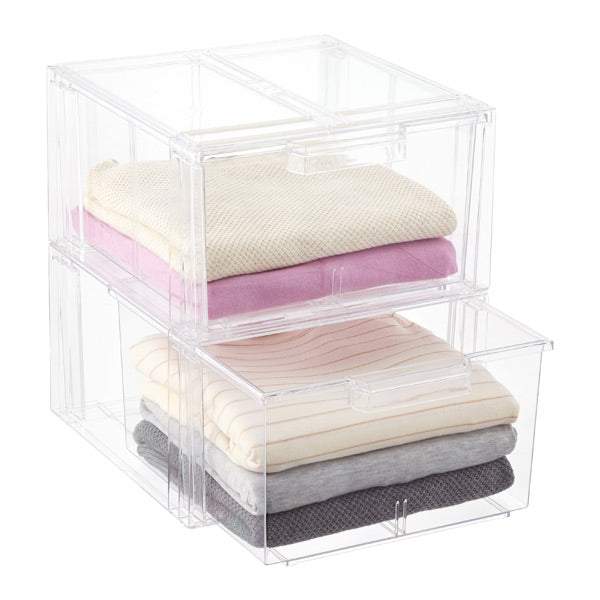 Clear Stackable Drawers-Various sizes