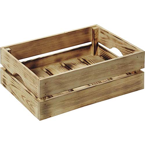 Pine Wood Storage Box - Flamed