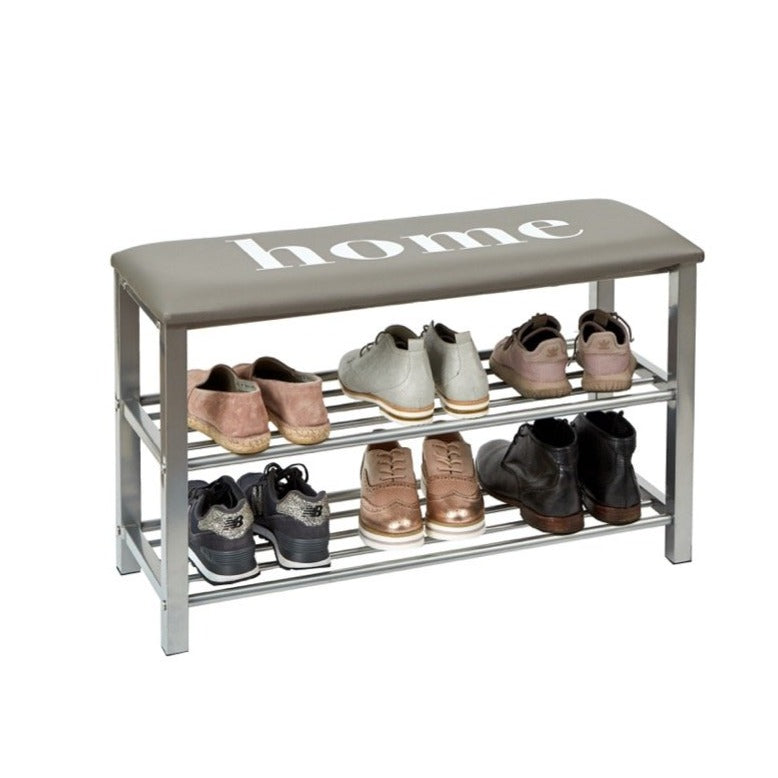 Shoe Rack With Cushion "Home" - The Organised Store