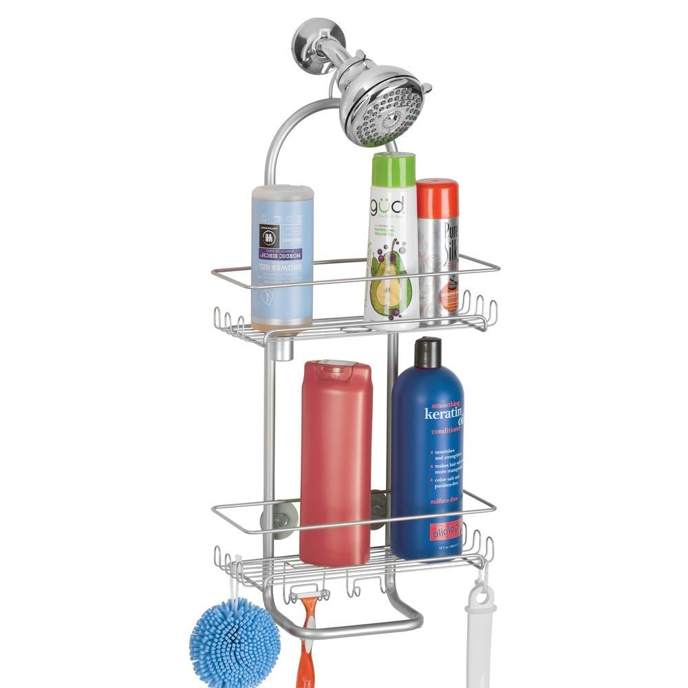 Shower Caddy Silver Rust Proof XL - The Organised Store