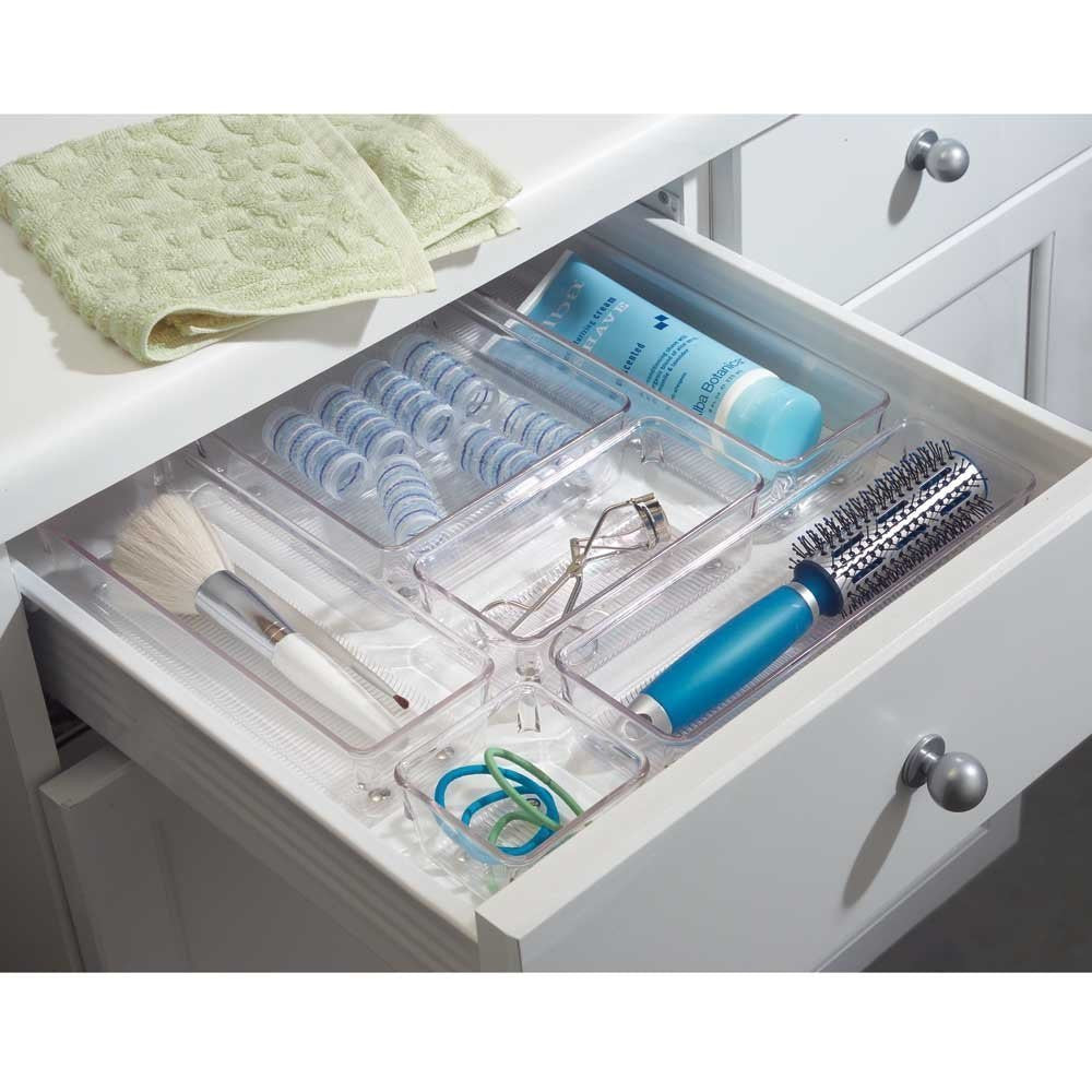 LINUS Drawer Organiser 3 x 9 x 2 - Clear - The Organised Store