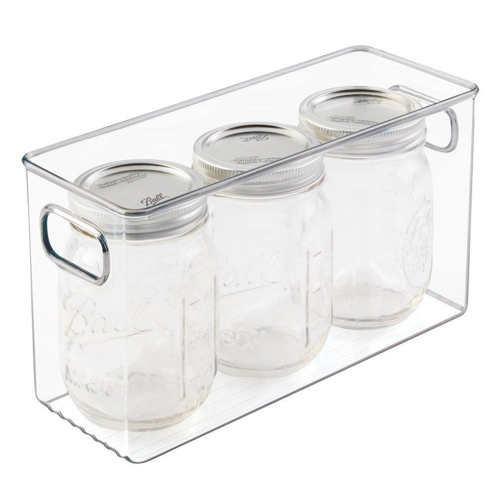 LINUS Fridge & Pantry Bin 10 x 4 x 6 - Clear - The Organised Store