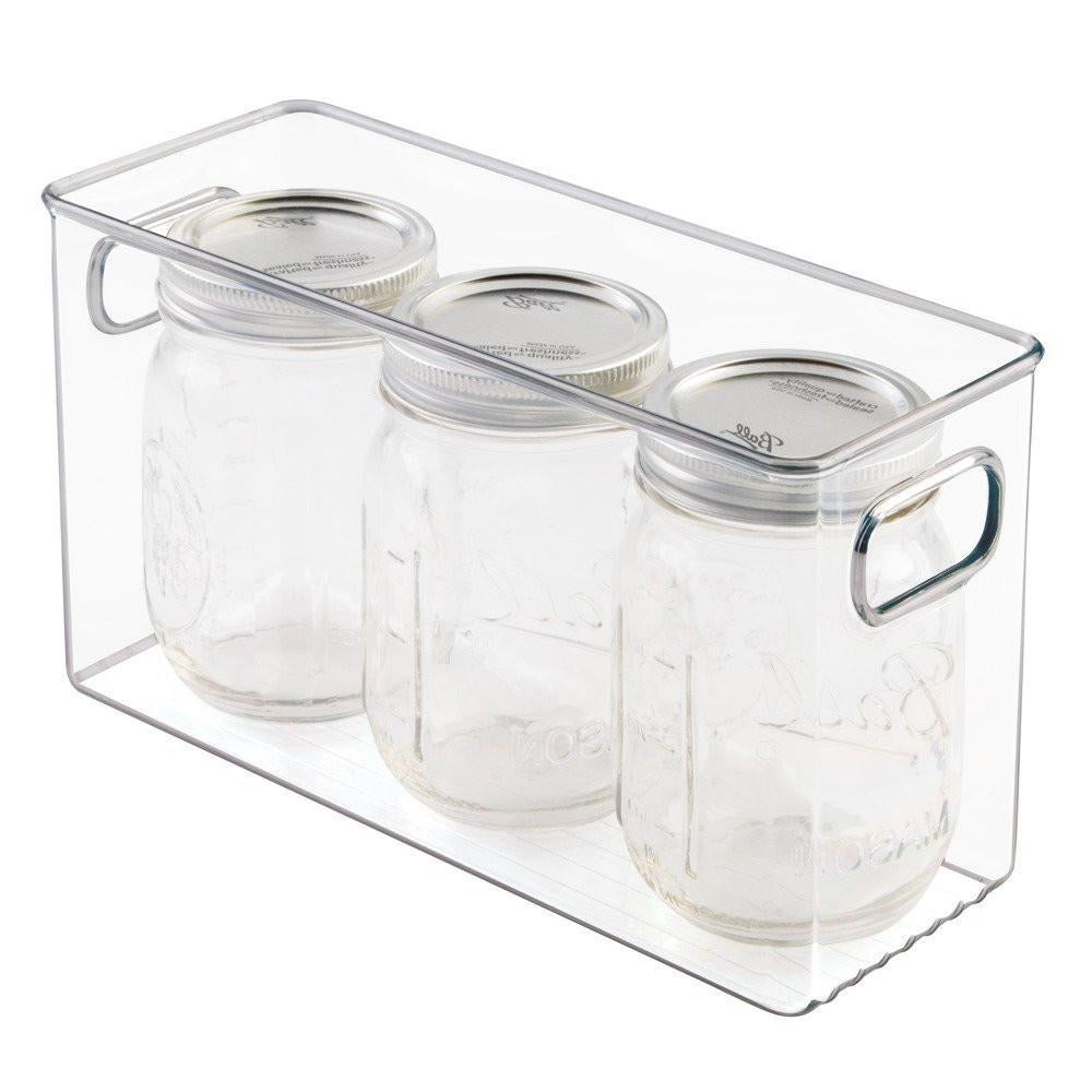 LINUS Fridge & Pantry Bin 10 x 4 x 6 - Clear - The Organised Store