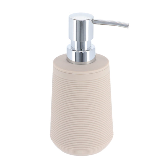 Rubber and ABS Tumbler With Stripes 270ml - Taupe