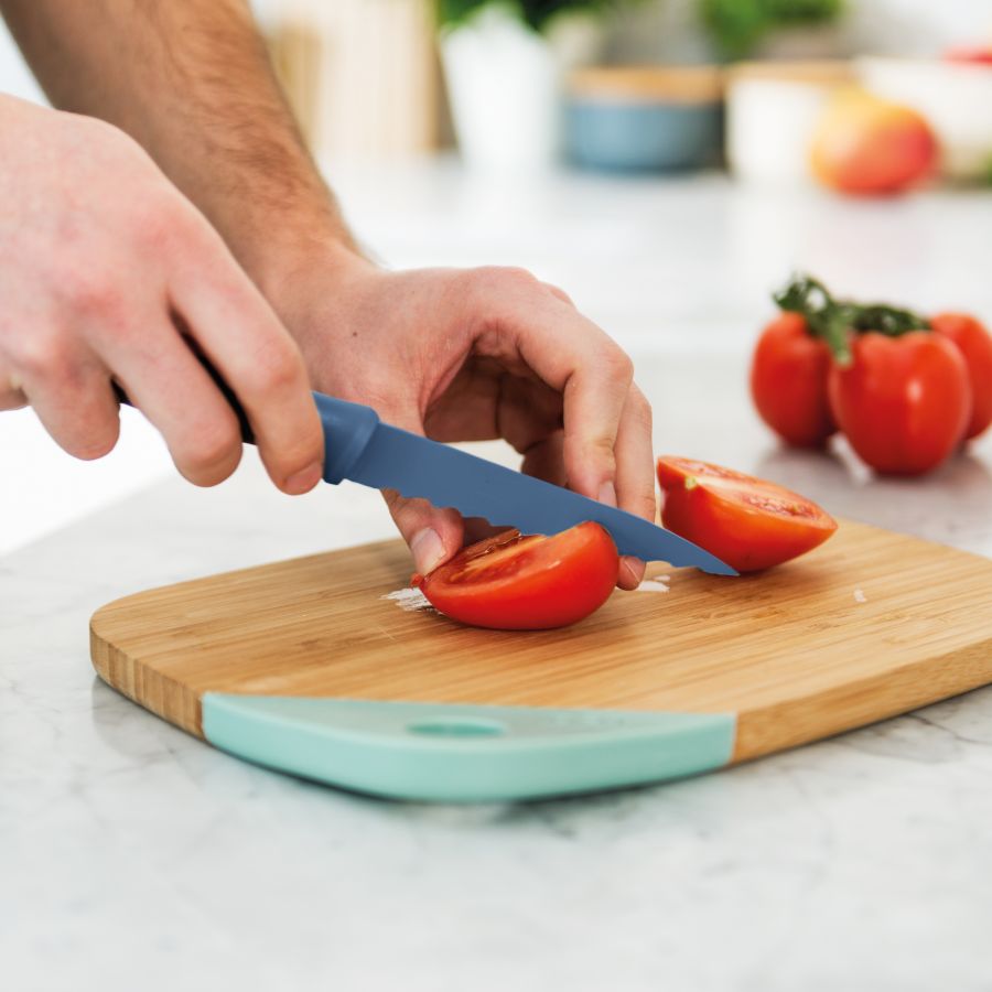 Serrated Utility Knife-Blue