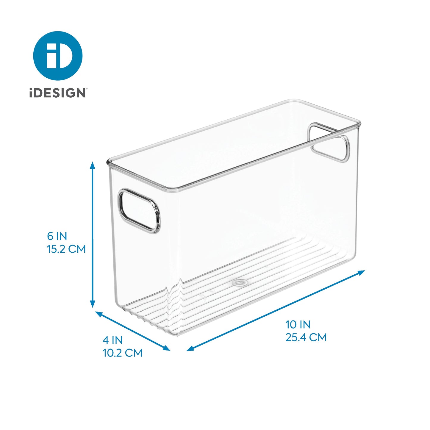 LINUS Fridge & Pantry Bin 10"x 4"x 6" - Clear