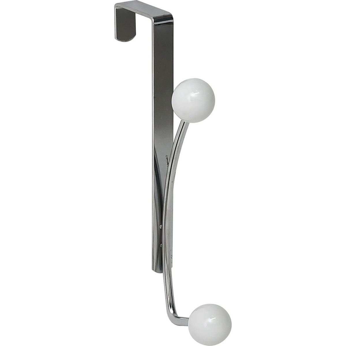 Metal Hook With 2 Ceramic Balls - Chrome/White