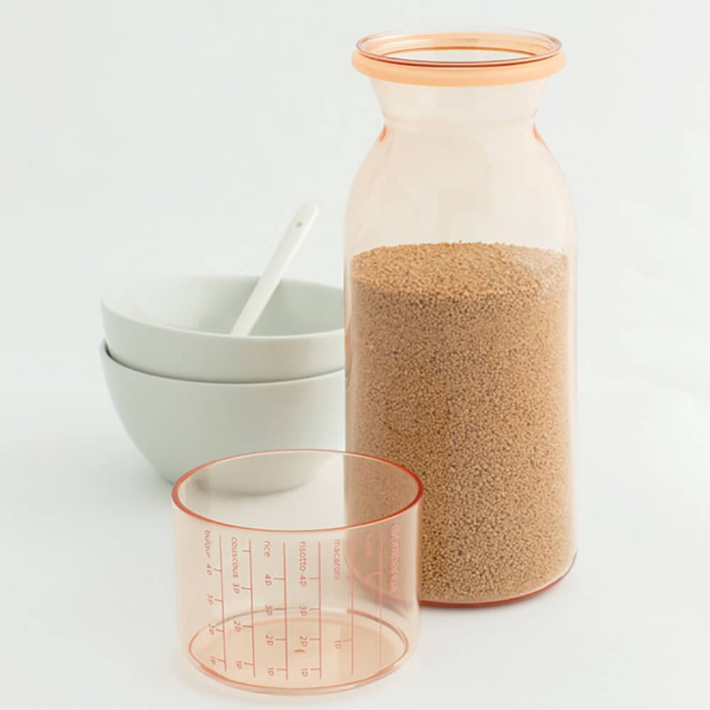 Storage Jar With Measuring Cup 1.3L - The Organised Store