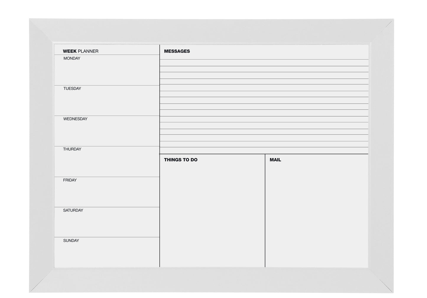 Week Planner Magnetic Board - The Organised Store