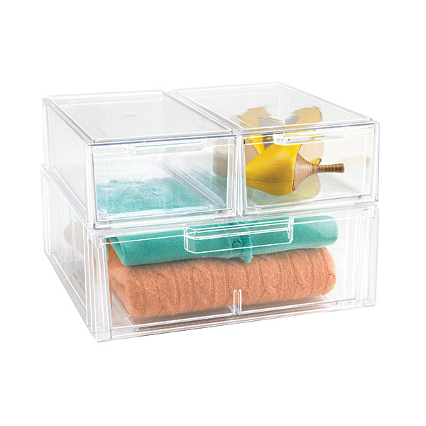 Clear Stackable Shoe Drawers-Various sizes - The Organised Store