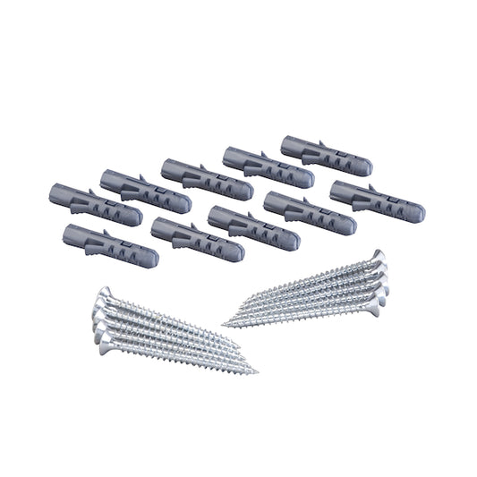 Masonry & Timber Screw & Plug -10 Pack - The Organised Store