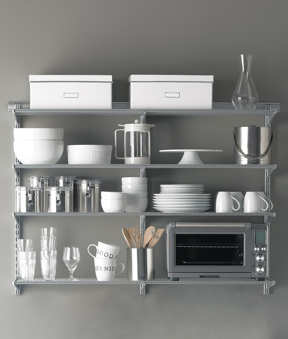 Elfa Kitchen Wall Shelving Bundle - The Organised Store