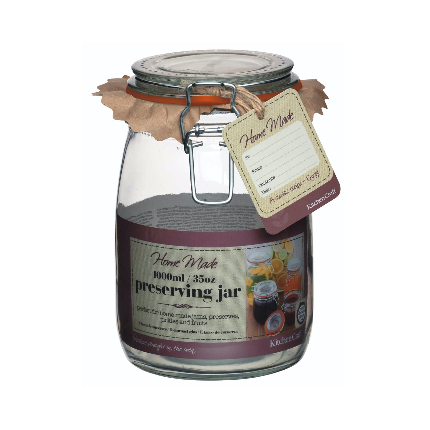 Home Made Glass Preservative Jars-Various sizes