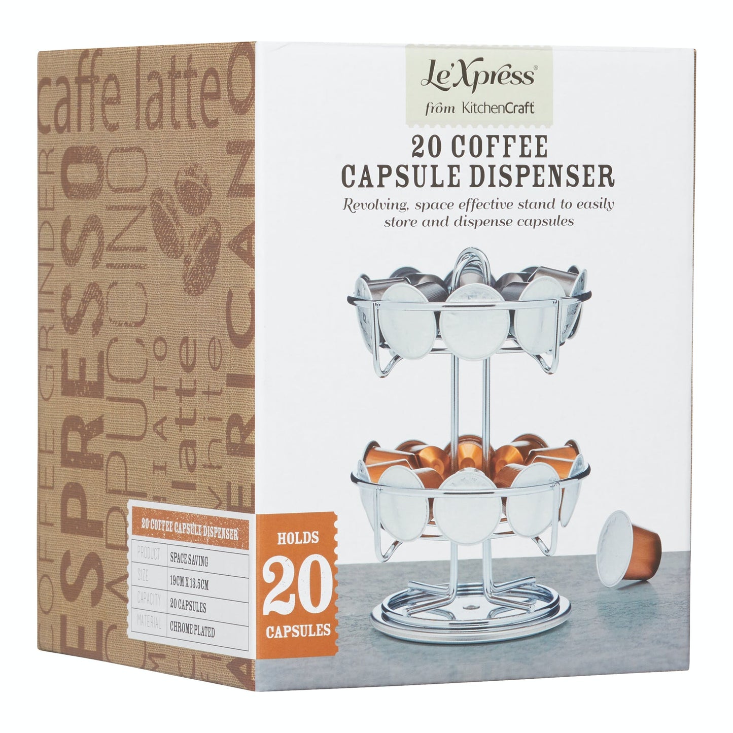 Le'Xpress Nespresso Coffee Pod Holder (for 20 capsules)