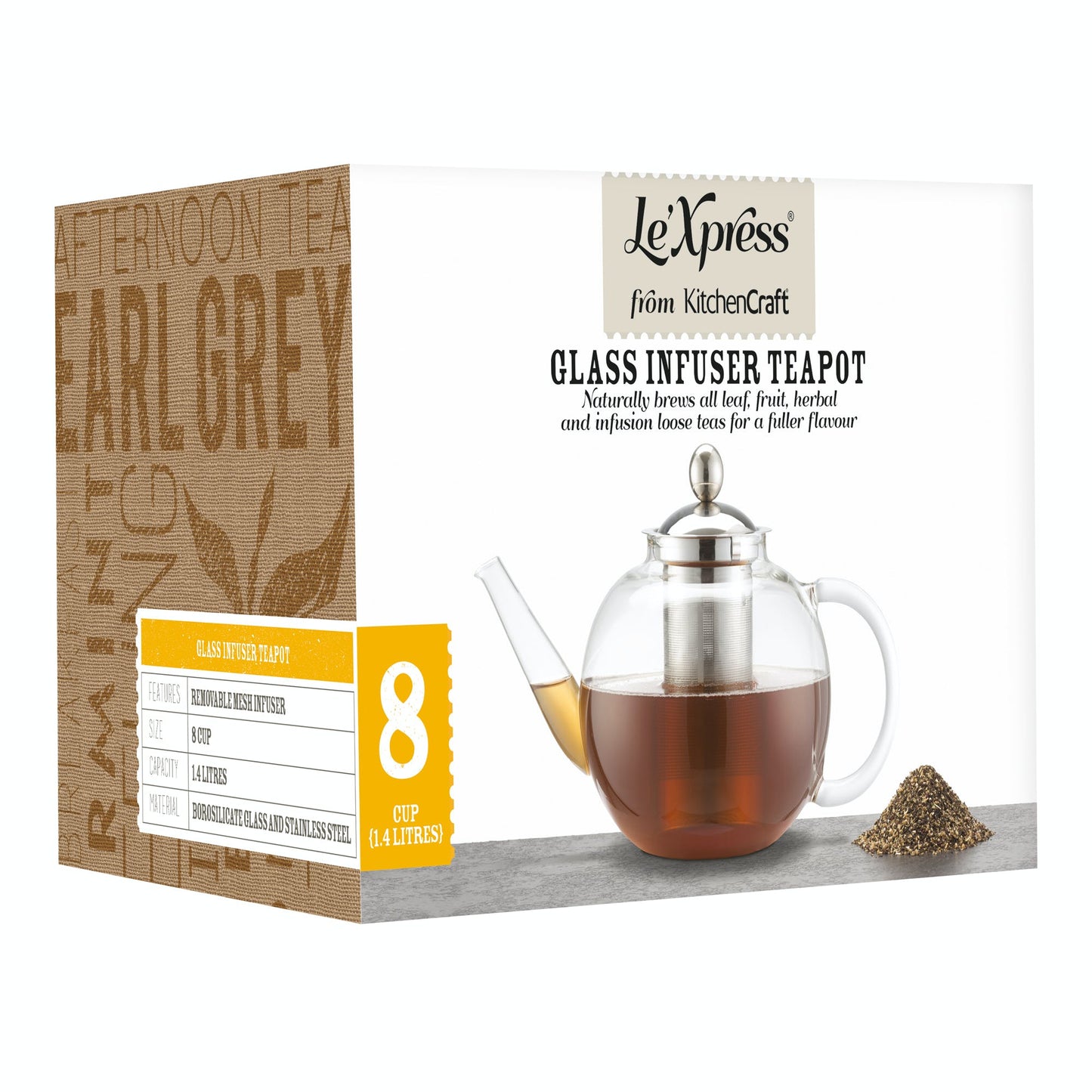 Le’Xpress 1.4 Litre Infuser Teapot