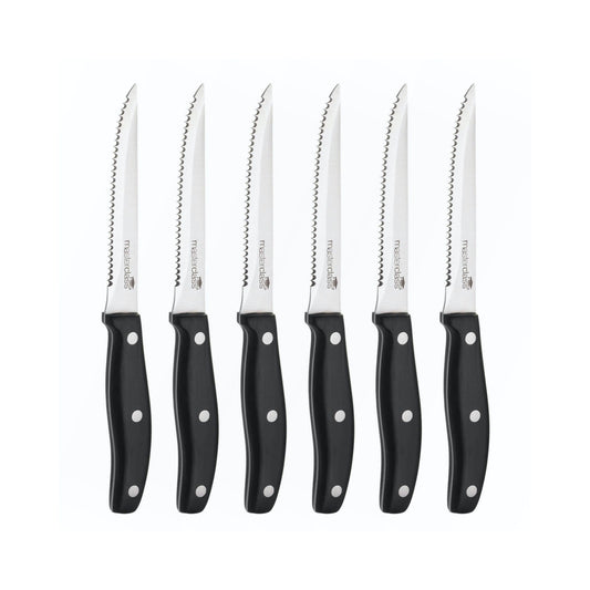 MasterClass Deluxe 6 Piece Steak Knife Set