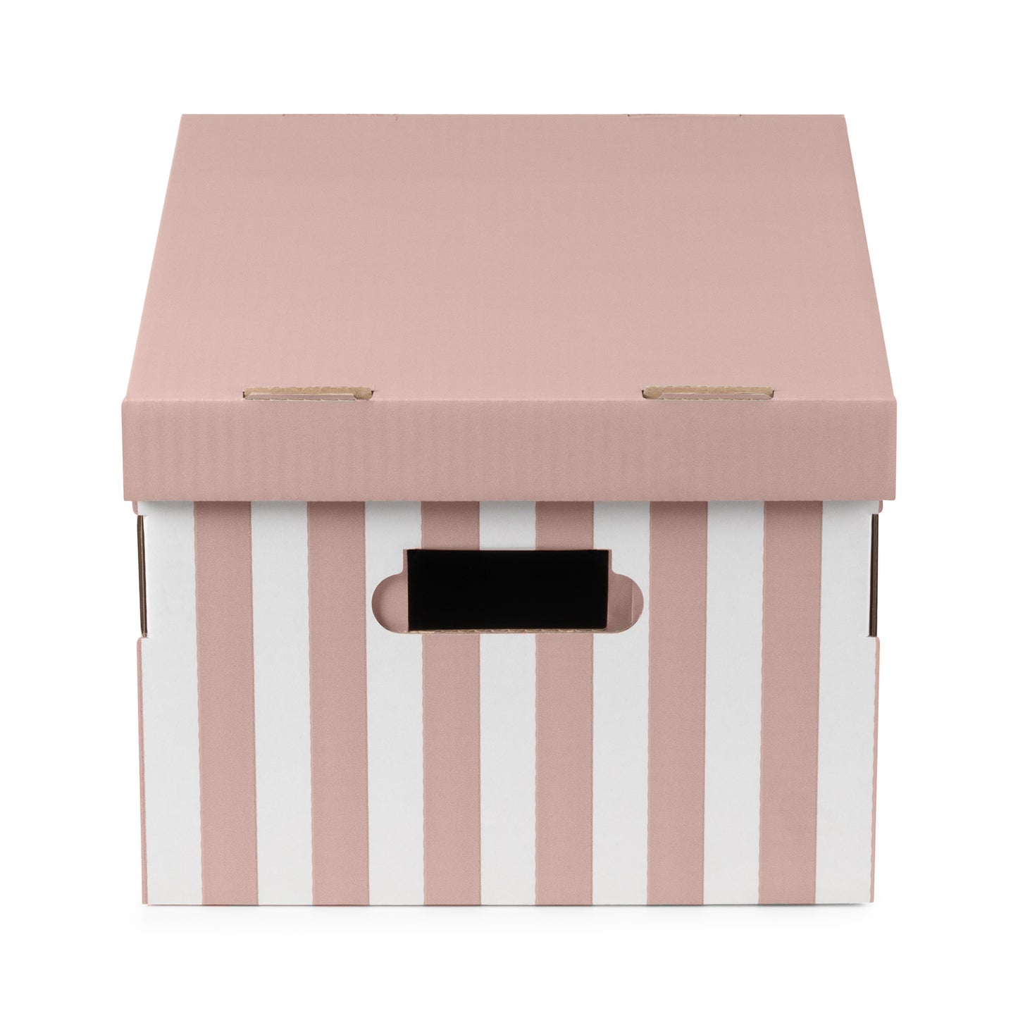 Pink Striped Carboard Boxes- Set of 2