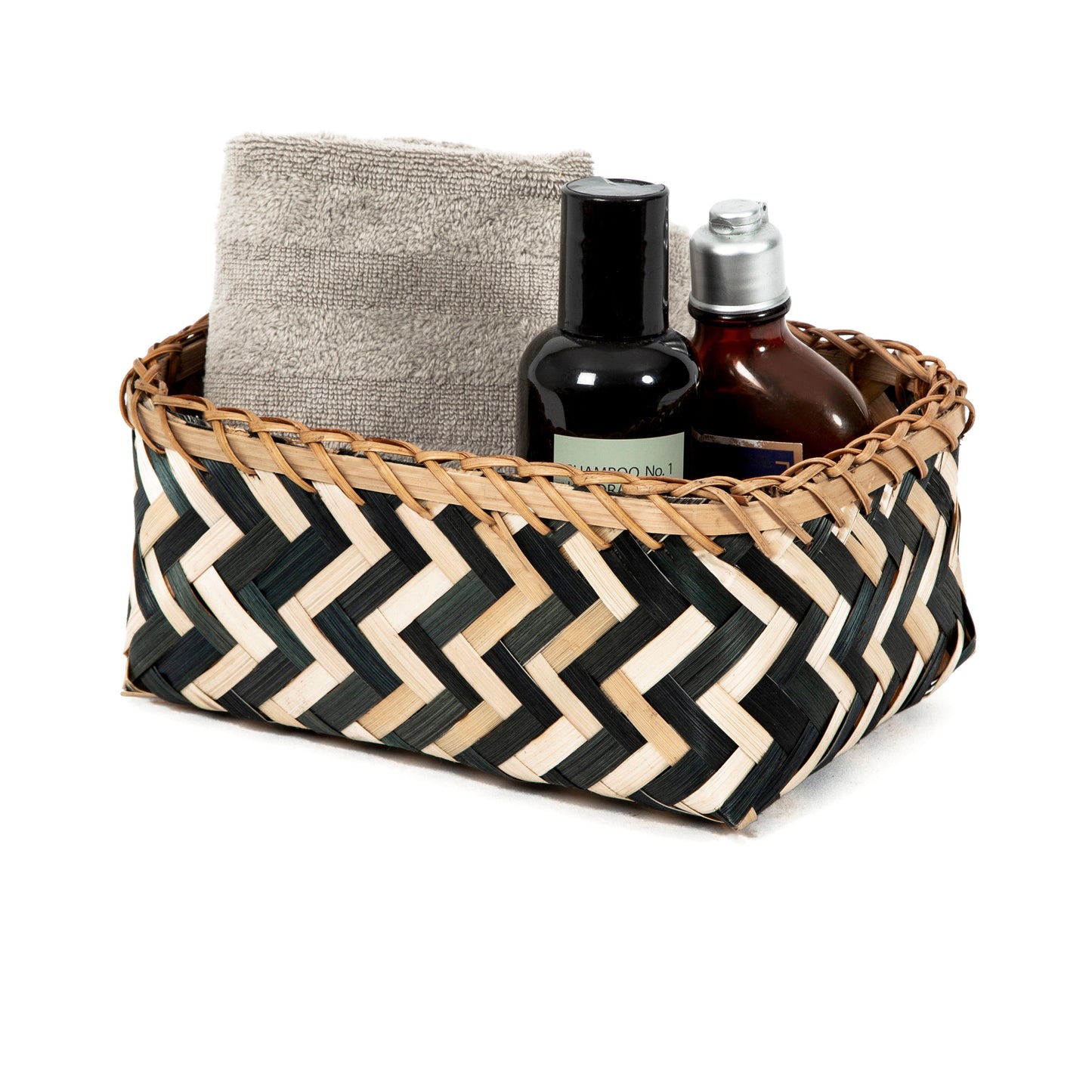 Zebra Bamboo Basket