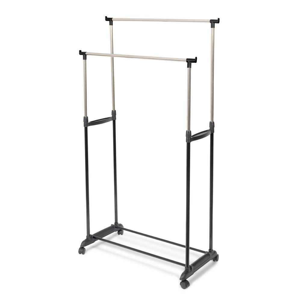 Zeph Double Clothes Rack on Wheels