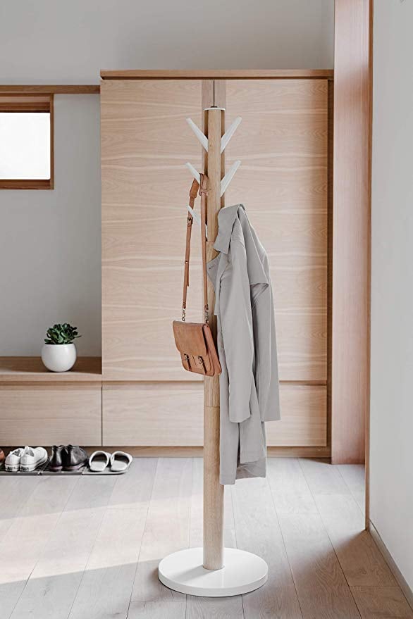 Flapper Coat Rack- White/Natural