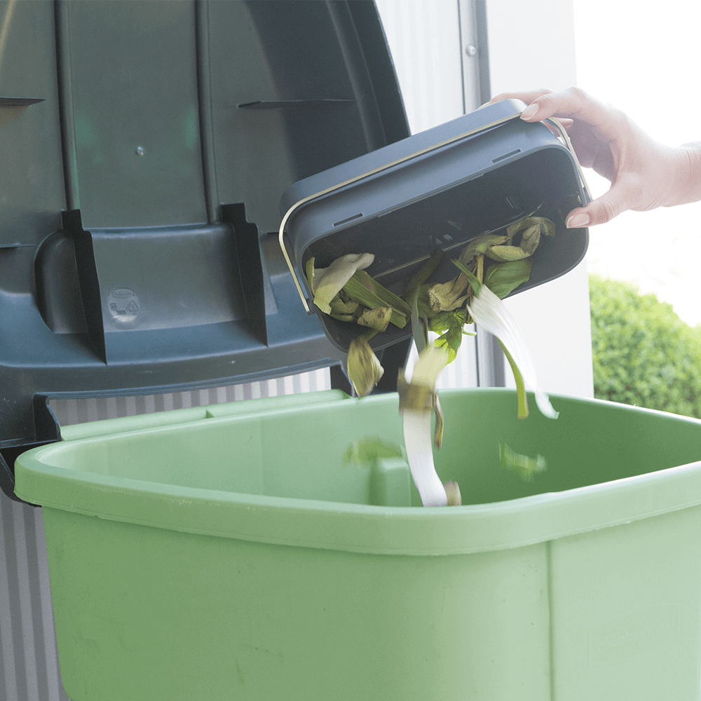 Food Waste Caddy Mint or Grey - The Organised Store