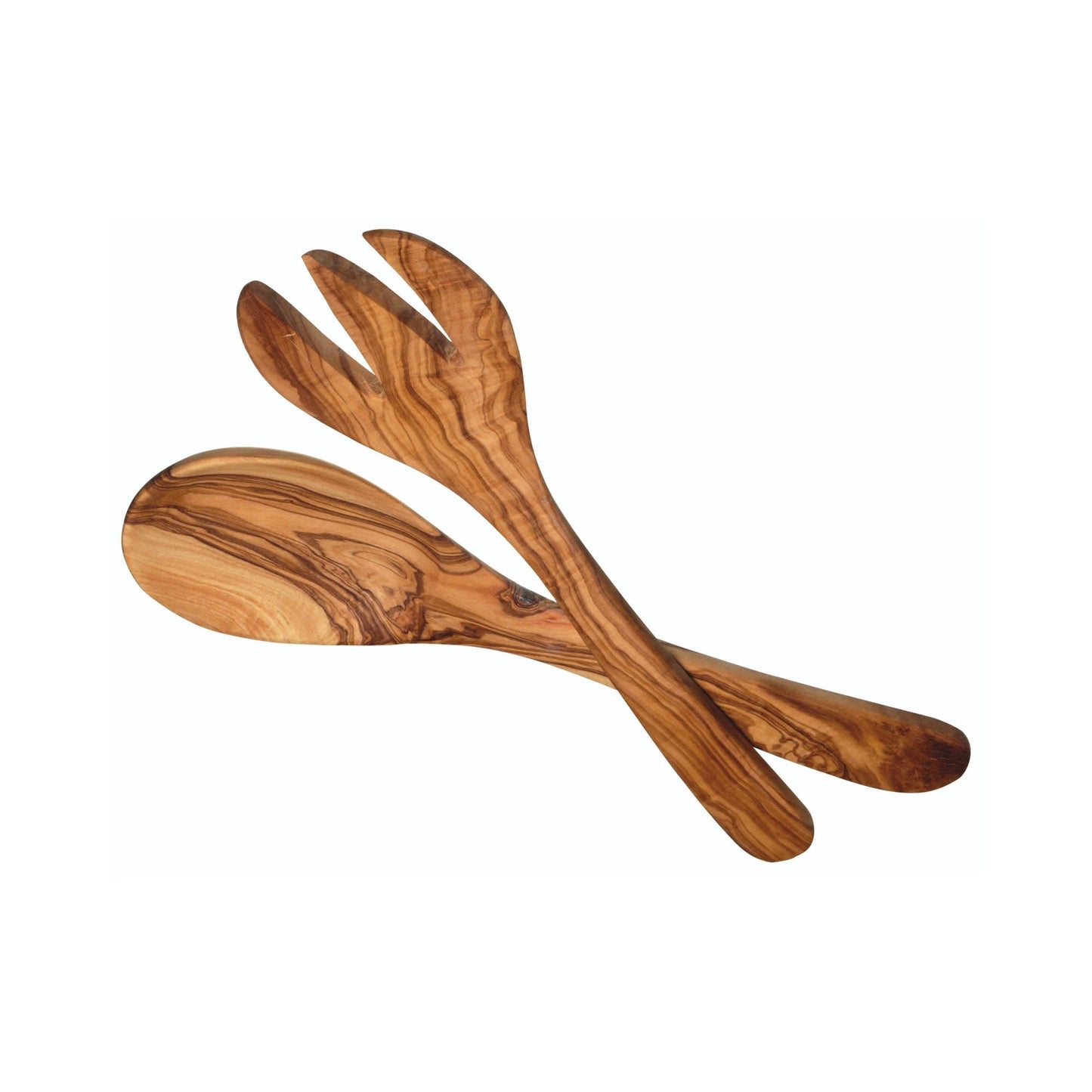 KitchenCraft World of Flavours Italian Olive Wood Salad Servers