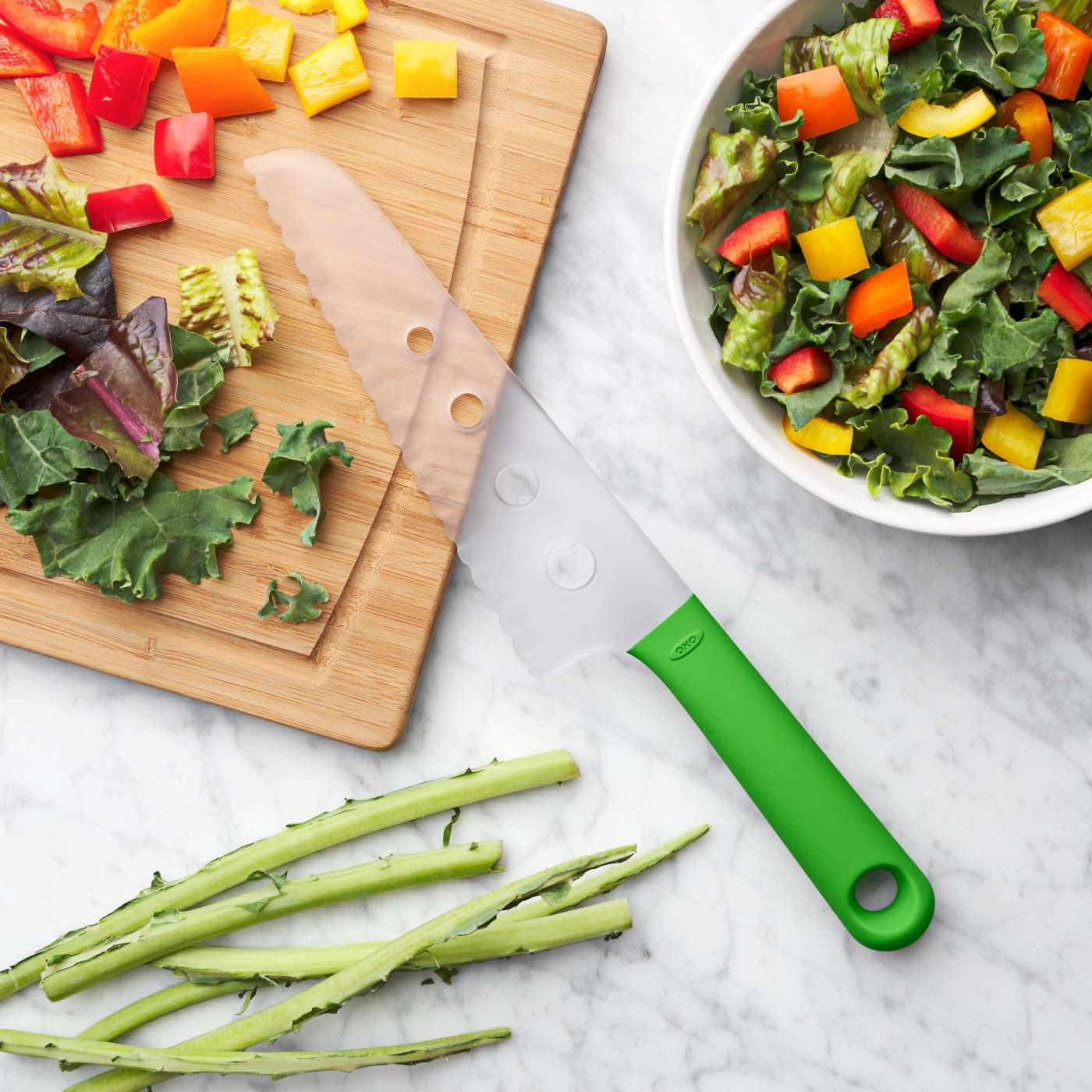 Lettuce Knife with Kale Stripper