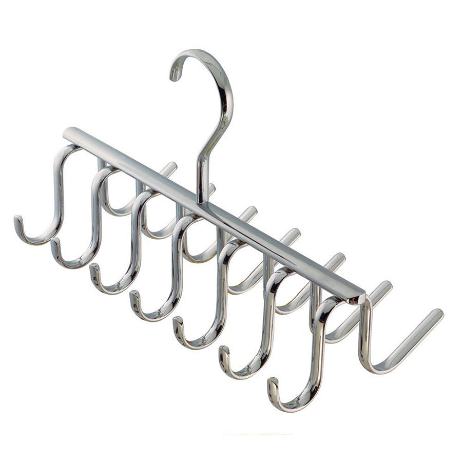 iDesign Hanging Coat Hanger with 2 Hooks, Metal Coat Hooks for Clothes and  Accessories, Over the Door Hooks for Hallway or Bathroom, Silver :  : Home & Kitchen