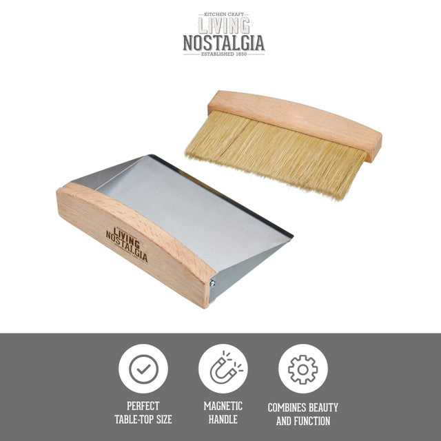 Living Nostalgia Tabletop Dustpan & Brush