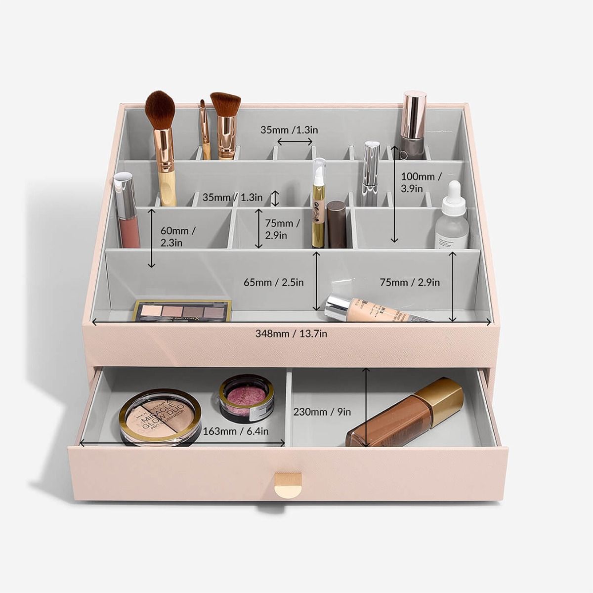 Supersize Makeup Organiser-Blush Pink