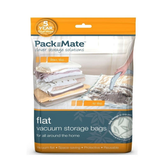 Packmate Set of 2 Flat Vacuum Storage Bags- Extra Large