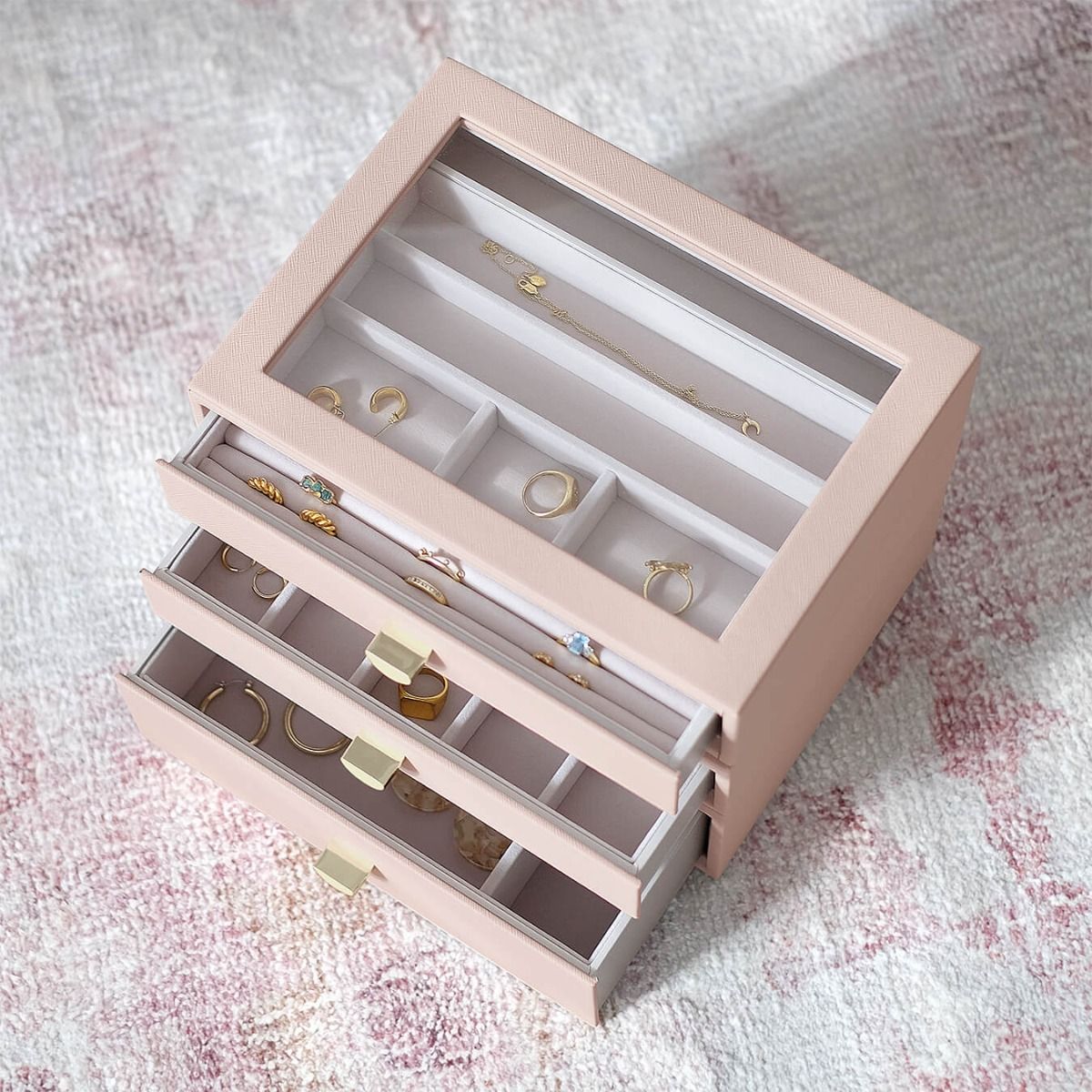 Classic Drawer Set of 3- Blush or Taupe