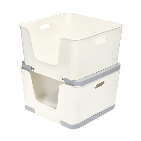 Stackable Open Front Basket